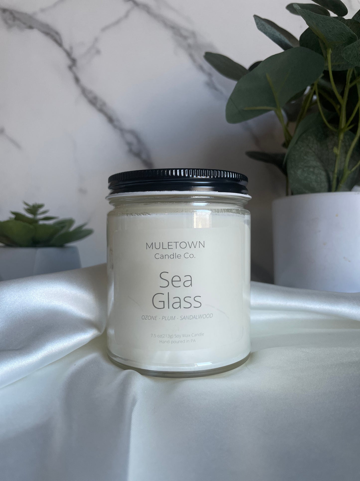 Sea Glass Candle